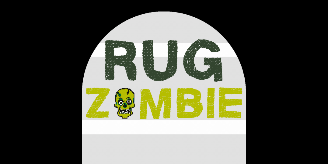 Rug Zombie Tombstone