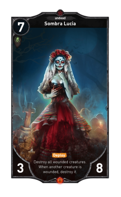 Sombra Lucia card - Dark Country game