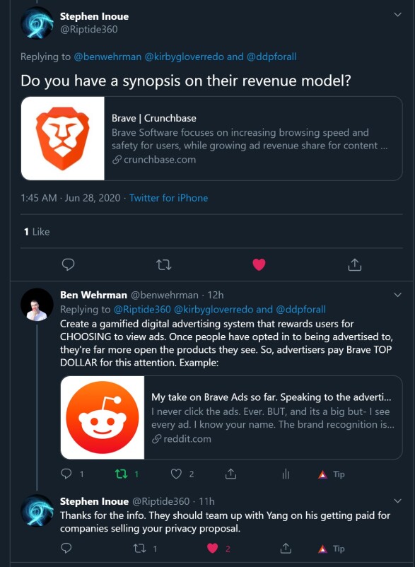 brave on twitter