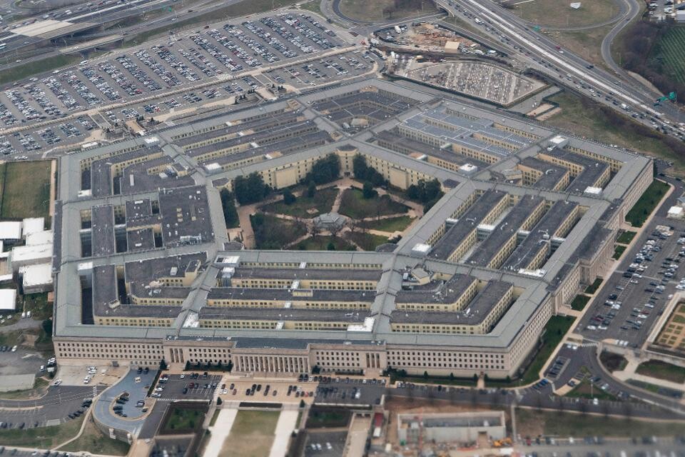 The Pentagon seen from an airplane over Washington D.C., the United States. XINHUA NEWS AGENCY/GETTY IMAGES