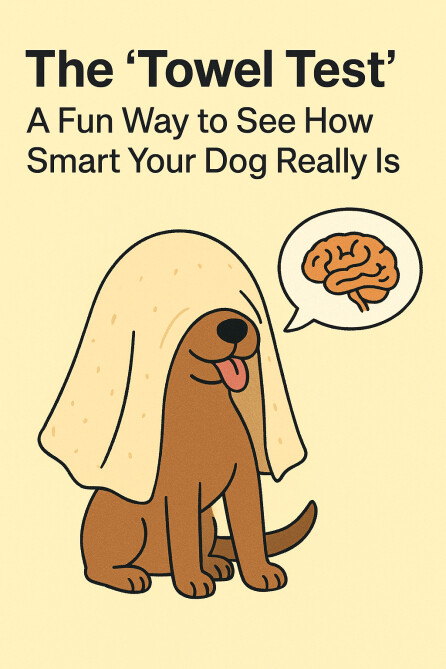 The Towel Test reveals how smart your dog is. A fun test