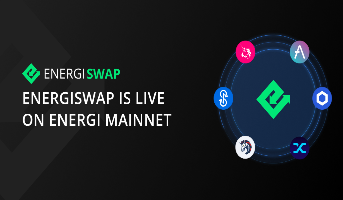 Energiswap Live on Mainnet