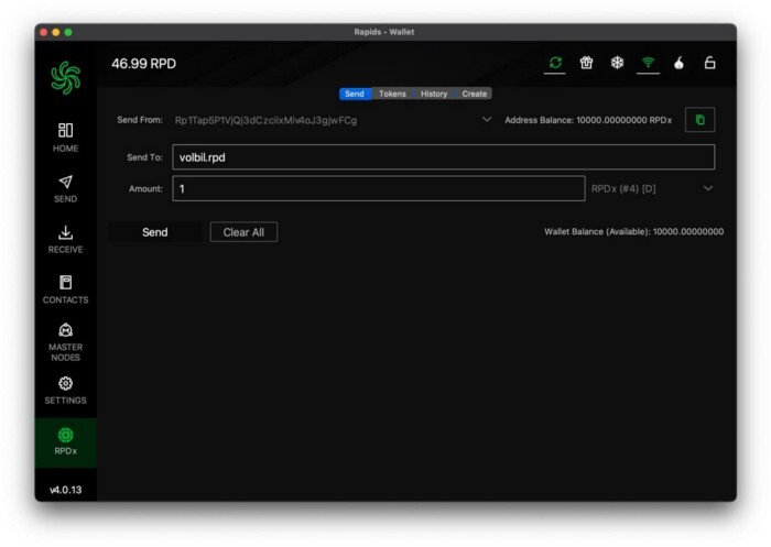 Volbil (blockchain developer) Testing the name.rpd extension