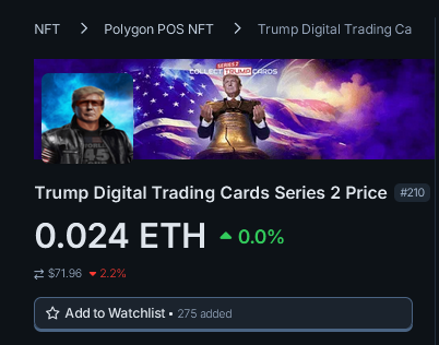 Trump 2nd collection