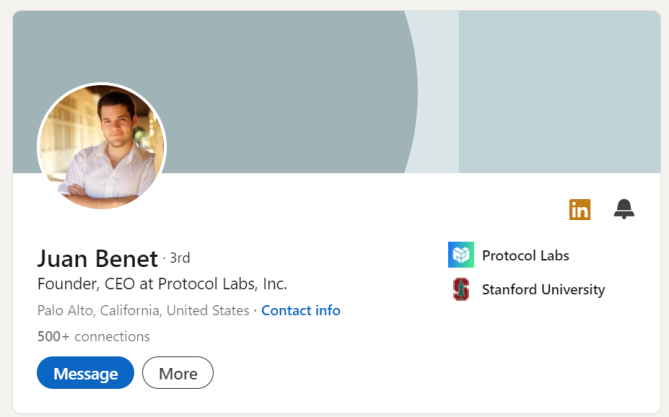 IPFS 'Inventor' Juan Benet