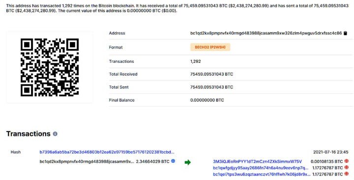 On Chain Transaction
