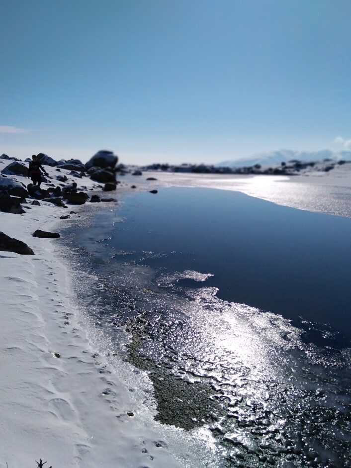 Dream of A frozen, Tranquil Lake