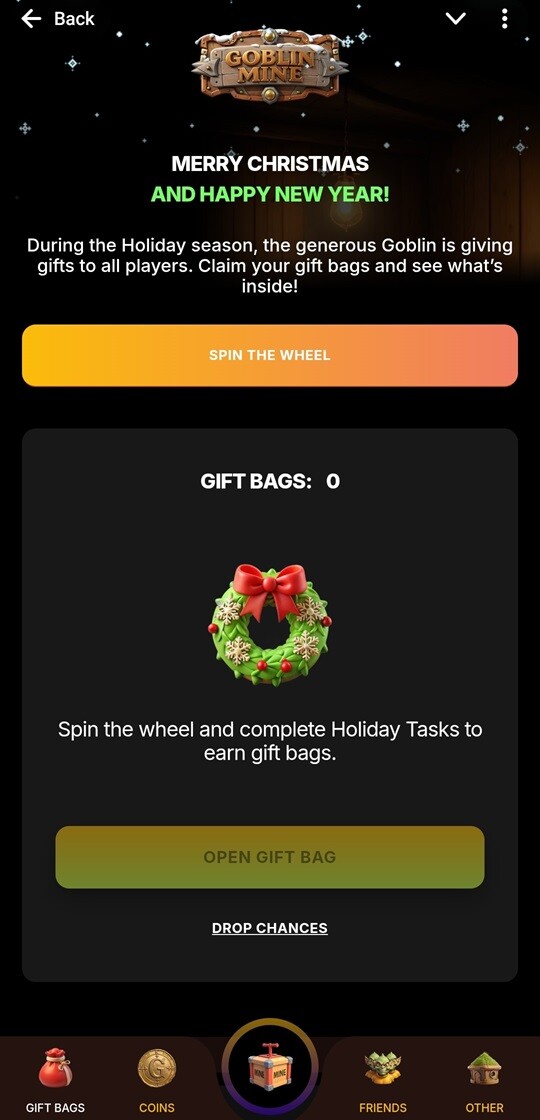 Goblin Mine Gift Page