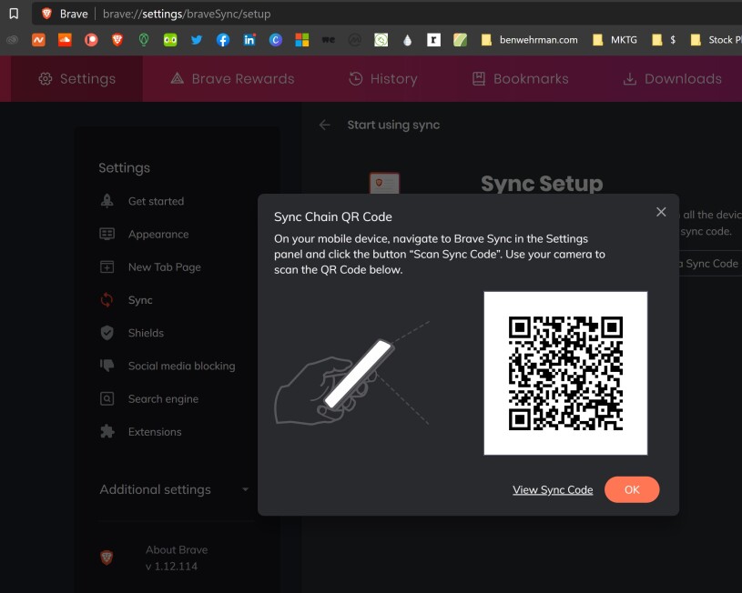 brave sync