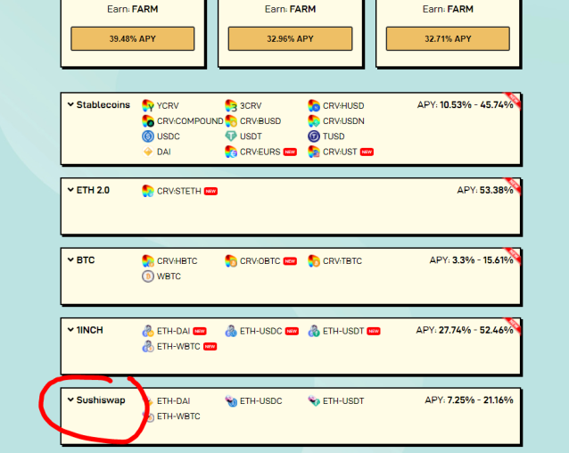 Harvest Finance Stake Dashboard