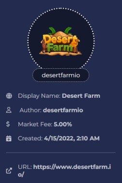 Desert Farm Game info.