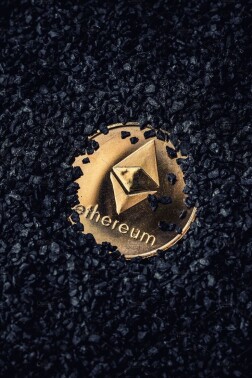 Ethereum Coin gold-plated