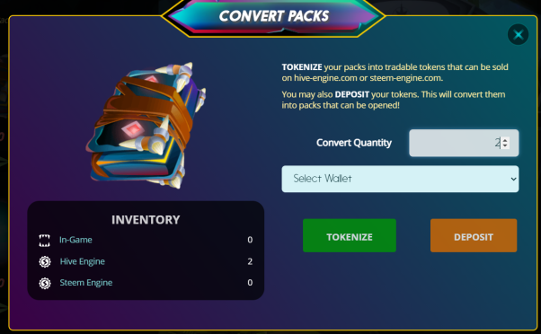 Pack Conversion