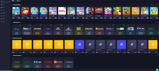 Freecash Earn