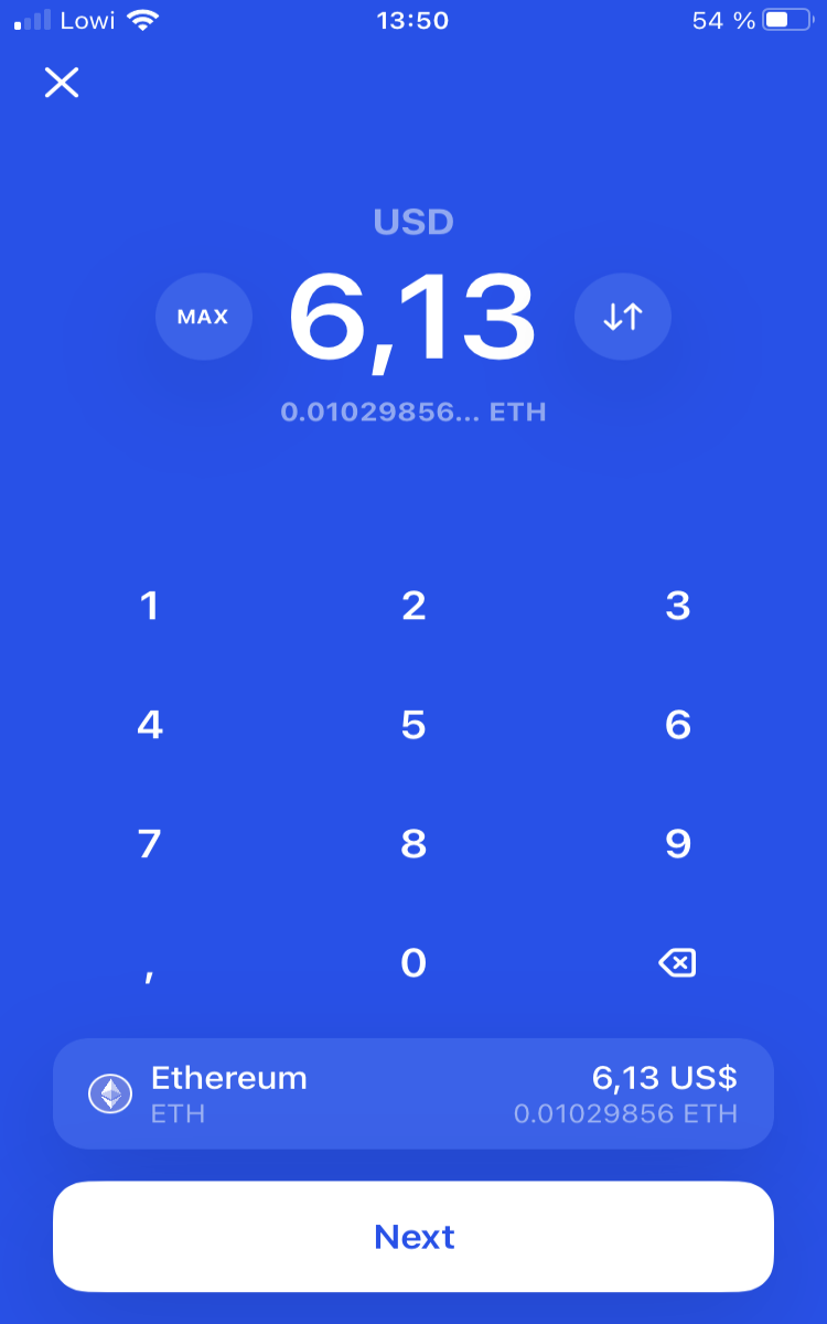 choose amount