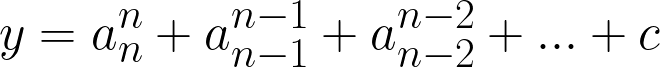 Polynomial Equation of degree n