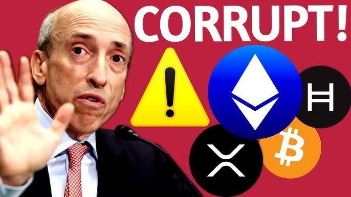 Most of the crypto community thinks that the SEC chairman is corrupt: Image source Youtube