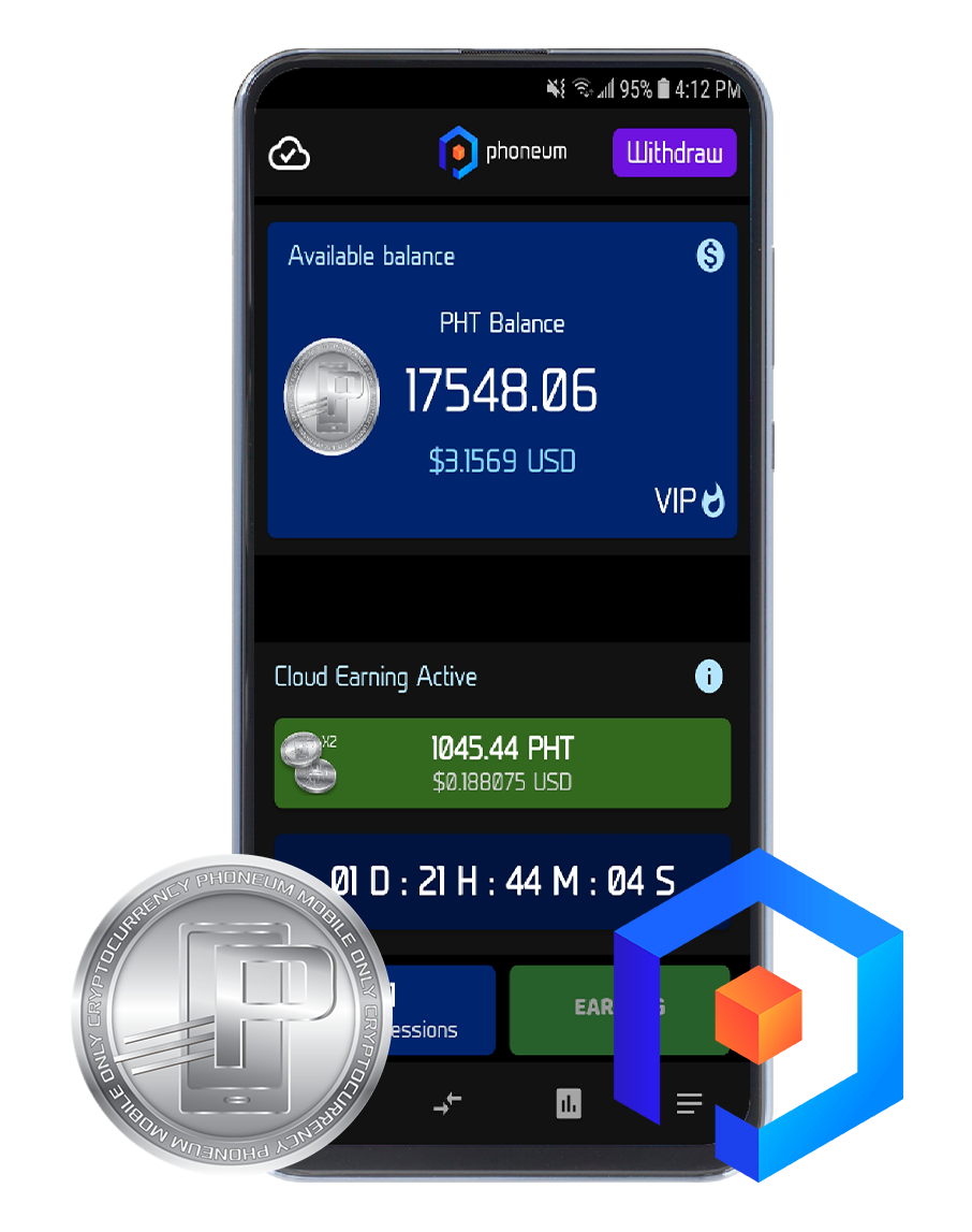 Phoneum real mobile mining coin.
