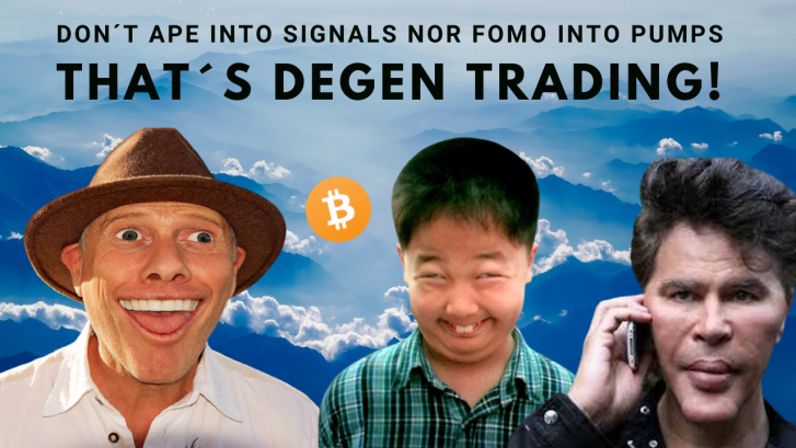 Don´t Ape Into Signals Nor FOMO Into Pumps - Instead, Trade Like A Pro And Not Like A Degen!