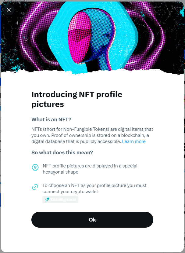 Twitter NFT Profile Pictures Announcement
