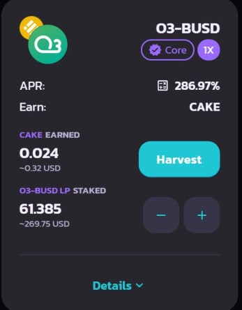 PancakeSwap O3-BUSD