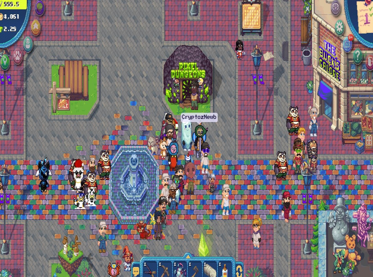 Pixels gameplay screenshot