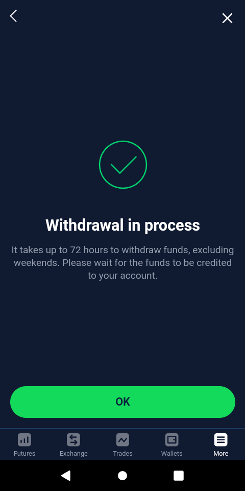 Withdrawal stormgain