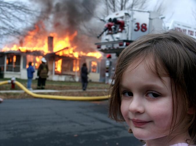 girl in disaster