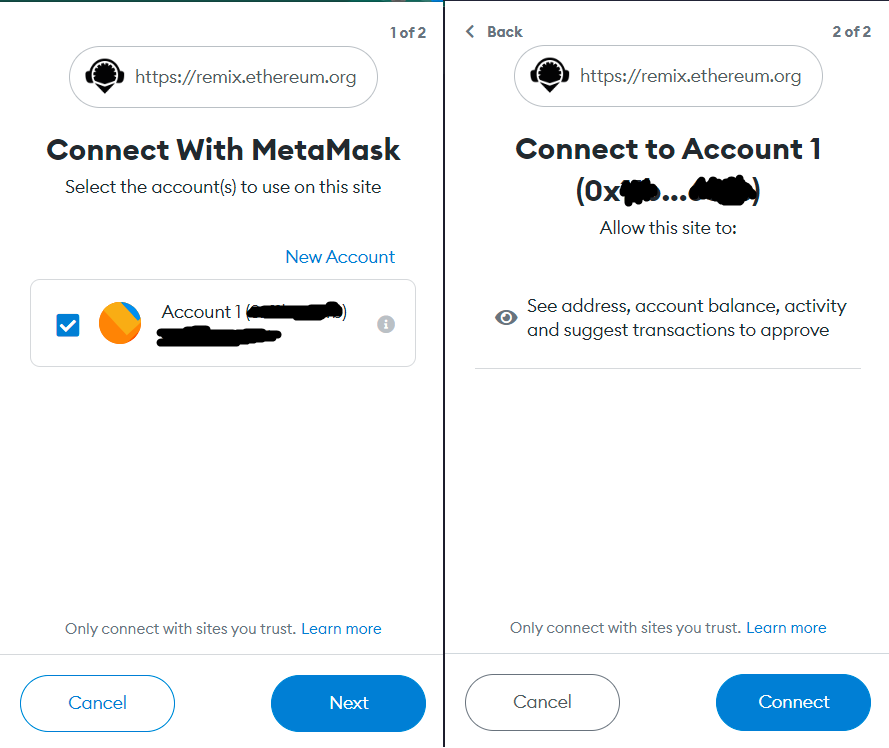 Connecting Remix to Metamask