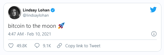 lindsay btc tweet