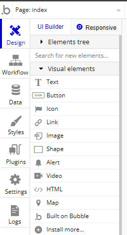 sidebar navigation