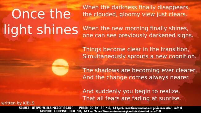 Once the light shines