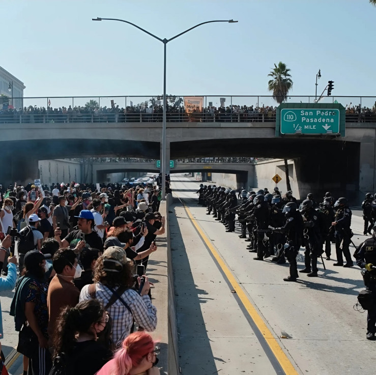 The first days of protests in Los Angeles