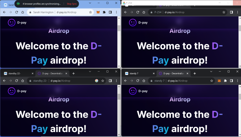 D-Pay Airdrop on MoreLogin Browser