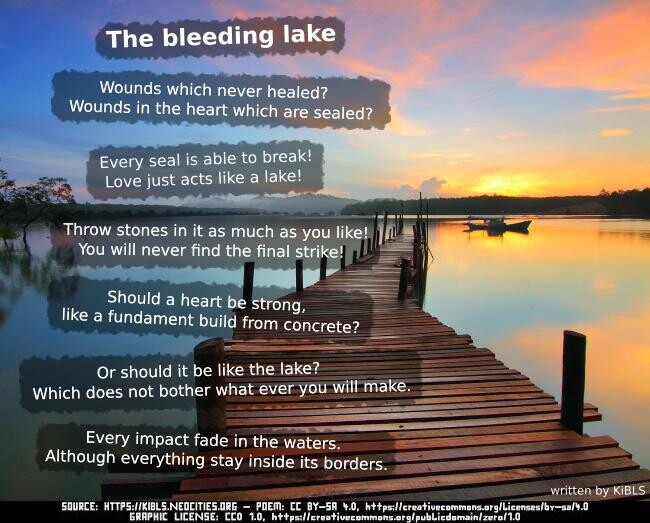 The bleeding lake