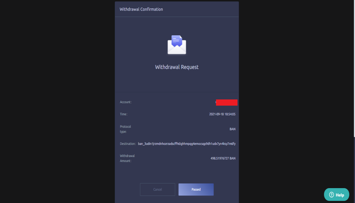 Withdrawal - CoinEx - udinxyz