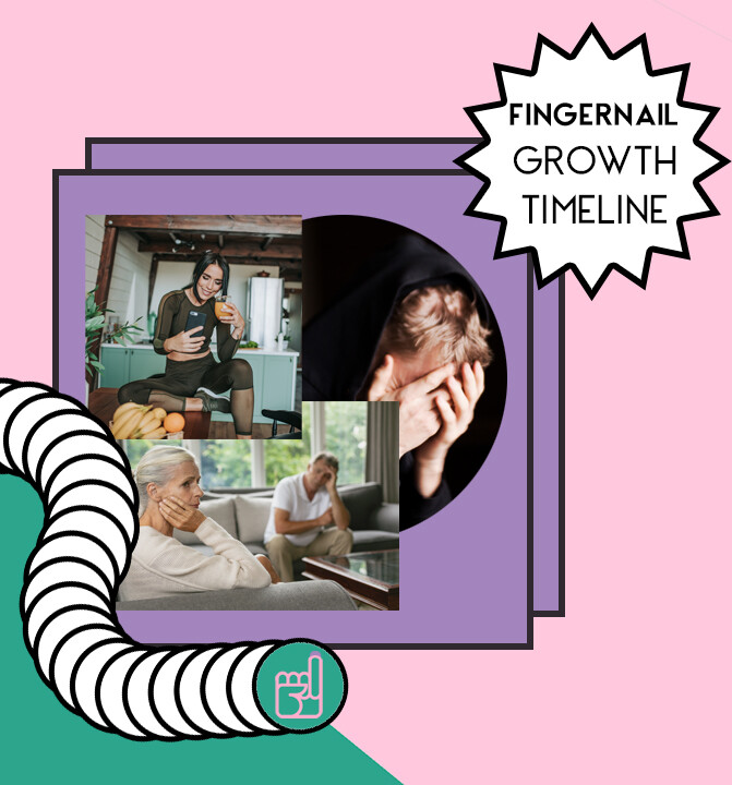 Fingernail Grow Timeline - Length Per Month