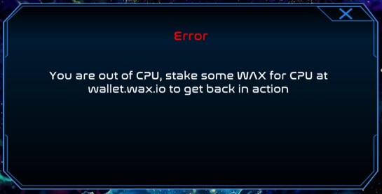 AlienWorlds Error