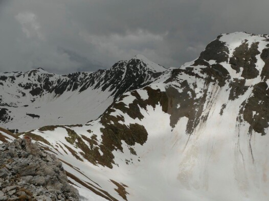 on top of Piz Mez, view towards North