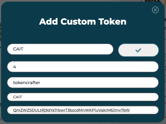 Add Custom Token