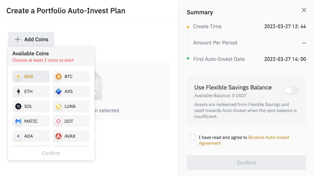 Portfolio Plan Auto-Invest