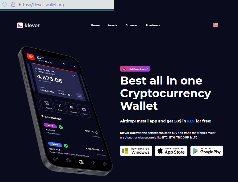FAKE Klever Wallet