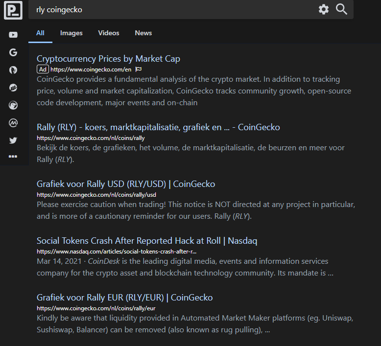 Presearch: Language localisation
