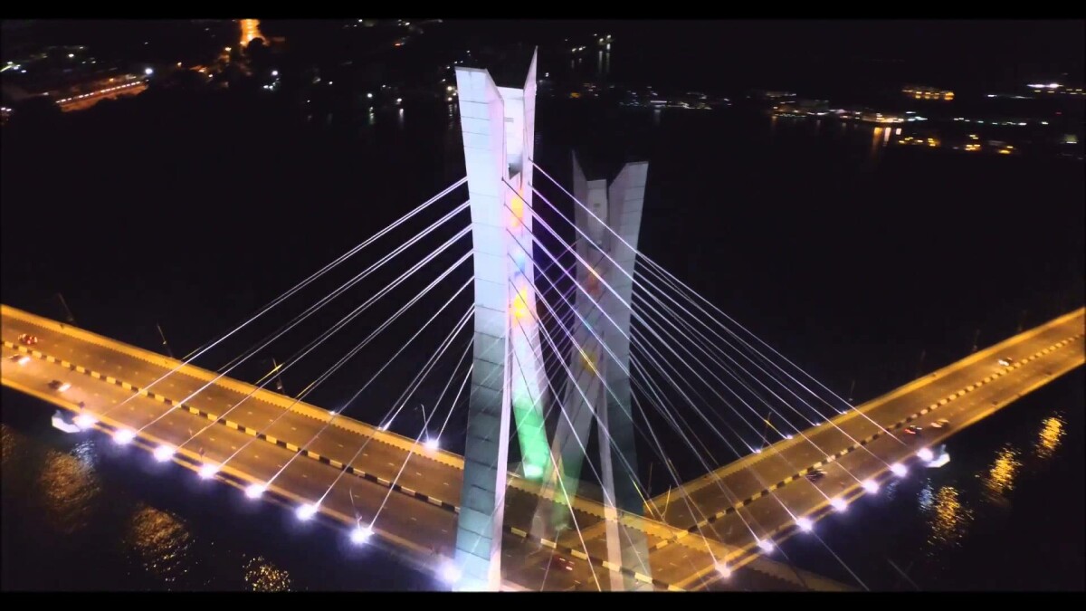 Ikoyi-link bridge night view
