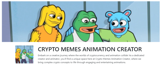 Crypto memes animation creator