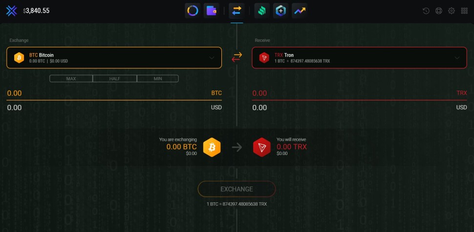 btc to trx exchange