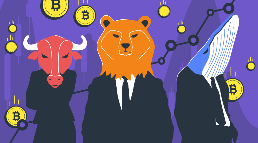 Crypto Whale, Bull and Bear