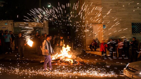 Jumping Over Fire | Persian Ceremony | On the Last Wednesday of The Year