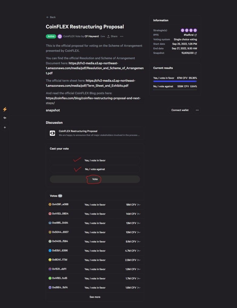 Snapshot Voting
