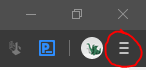 Browser menu icon